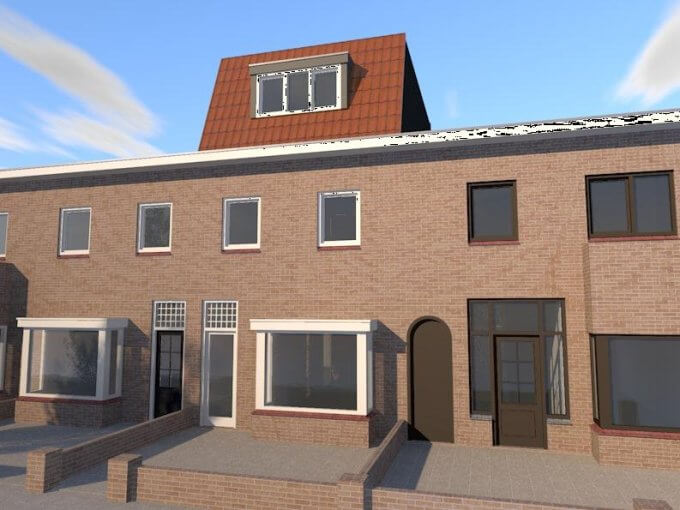 Ontwerp dakopbouw Dijkstraat Breda